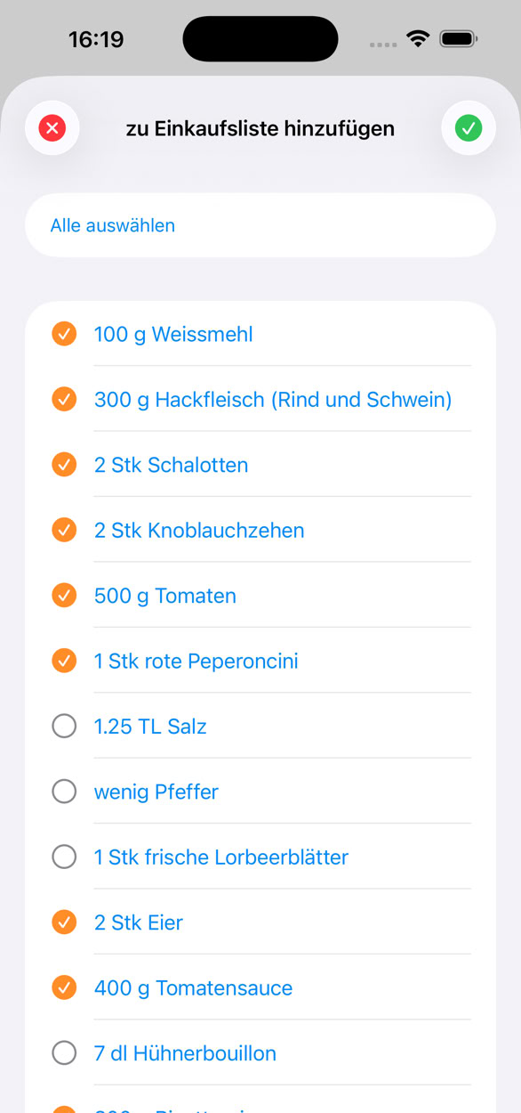 Zubereitung