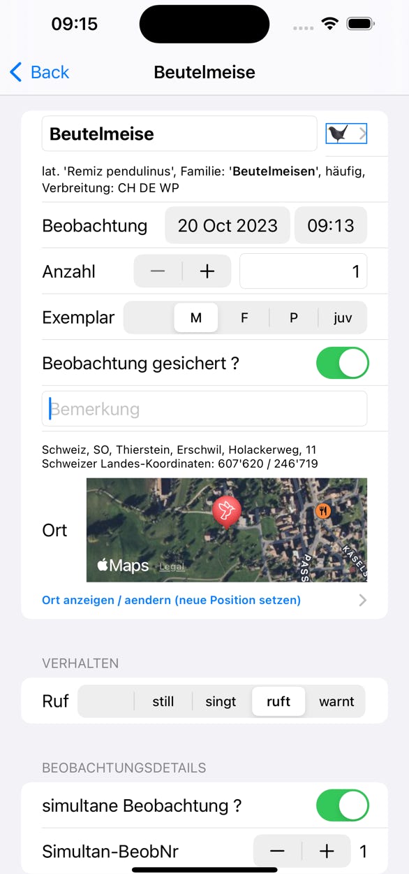 Beobachtung