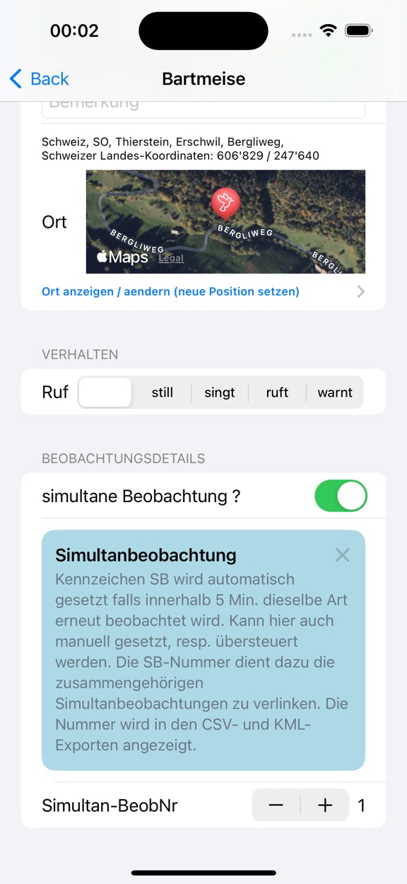 Simultan-Beobachtung